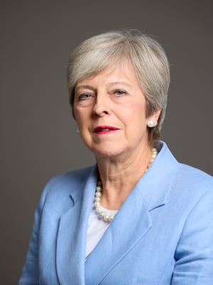 This is the Avatar Image for the Theresa May AI Voice and Text to Speech Generator
